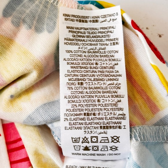 Mini Boden Girls Skort Skort Size 7 8 Y CottonFood Picnic Print Multi Color NWT - Picture 12 of 14